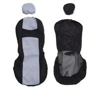 Alipis 4pcs Front Two-seat Car Chair Covers with Breathable Mesh and Elastic Sponge All-season Car Seat Protectors Smooth Touch Cloth for Comfortable Long-distance Driving