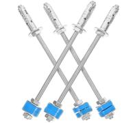 Alipis 4pcs Galvanized M8*200mm Suspension Rods for Central Air Conditioner Indoor Unit, Noise Reduction Vibration Dampening Hangers, Air Conditioning Ceiling Mount Accessories