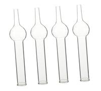 Alipis 4Pcs Glass Single-ball Drying Tubes Lightweight Lab Equipment for School Teaching Smooth Inner Wall Laboratory Supplies for Chemistry Experiments and Observation
