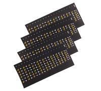 Alipis 4pcs Guitar Fretboard Stickers Pvc Note Stickers for Electric Guitar Black Versatile Compatibility Skill Development Accelerator for Beginners and Students Practice