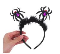 Alipis 4pcs Halloween Bat and Spider Headband Soft Costume Accessories with Flexible Fit for Adults Intricate Plush Design for Spooky Party and Cosplay Gatherings
