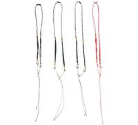 Alipis 4pcs Handmade Ocarina Pendant Lanyards with Stone Beads Multi-functional DIY Musician Strap for Ocarina Players and Craft Enthusiasts in Black Green