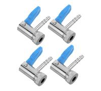 Alipis 4pcs Heavy Duty Air Chuck Tire Inflator Adapter for Car Bike Motorcycle Wheels Metal Clamp Connector for Quick Inflation and Pump Conversion