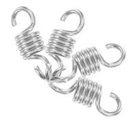Alipis 4pcs Heavy Duty Hammock Chair Suspension Springs for Porch Swings | Steel Build, Vibration Reduction, Silver Finish, for Home Gyms and Backyard Porch Use