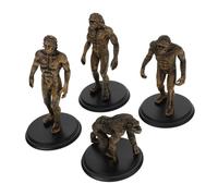 Alipis 4pcs Human Evolution Model Playthings Realistic Plastic Figurines for Science Experiments Teaching Tools Role Playing Games Miniature Models of Early Humans