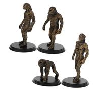 Alipis 4pcs Human Evolution Models Educational Cognitive Realistic Primitive Man Figures Plastic Science Experiment Teaching Props for Learning