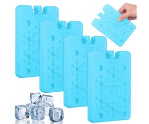 Alipis 4pcs Ice Packs for Cooler - Reusable Large Freezer Packs - Ice Blocks for Air Conditioner Fan, Lunch Box and Camping Accessories