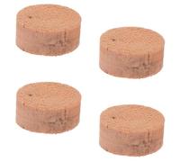 Alipis 4pcs Khaki Trombone Cork Key Pads Portable and Easy to Store Watergate Cork Sub Key Accessories for Beginners Musical Instrument Repair