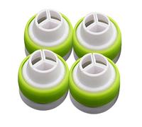 Alipis 4pcs Large Piping Nozzle Coupler Converter Set for Russian Icing Tips, Quick Attach Cake Decorating Couplers for DIY Baking Supplies