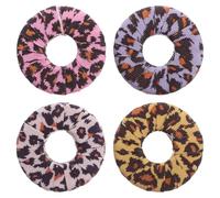 Alipis 4PCS Leopard Print Round Fabric Pattern Weights for Sewing Pattern Cutting Non-slip Sample Cutting Accessories Lightweight Cloth Dressmaking Tools