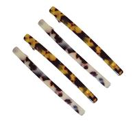 Alipis 4PCS Leopard Print Spring Hair Clips Large Women’s Barrettes Bobby Pins Set, Dark and Beige Pattern, Stylish Hair Accessories for Ponytail and Everyday Use