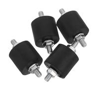 Alipis 4Pcs M8 Air Compressor Shock Absorber Mounts with Nuts, Anti Vibration Pads for Small Air Pumps, Compressor Vibration Isolation Dampers for Noise Reduction and Equipment Stability