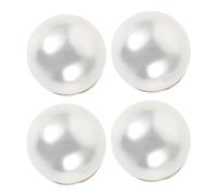 Alipis 4pcs Magnetic Pearl Brooch Pins No-sew Shirt Clips Sweater Button Pins White Decorative Fasteners for V-neck Tops Shawls Dresses