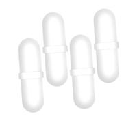 Alipis 4pcs Magnetic Stirrer Mixer Stir Bars PP Material Laboratory Stirring Rods for Self Stirring Cups and Experiments White
