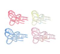 Alipis 4pcs Metal Hair Claw Clips Gradient Color for Thick Curly Hair Stylish Vibrant Jaw Clips for Women for Daily Wear and Special Events