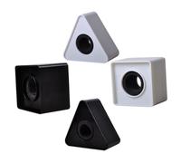 Alipis 4pcs Microphone Logo Covers Lightweight Microphone Flag Stations for Interviews Conference Tv Reporting Professional Mic Isolation Covers Black White