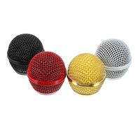 Alipis 4pcs Microphone Net Head Metal Grille Replacement for Microphone Windscreen Cover Mesh Mic Head Mic Part for Wireless Supplies