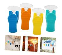 Alipis 4pcs Multifunctional Hook Suction Cup Clips for Home Kitchen and Bathroom Towel Hanging Clips Creative Design for Hanging Towels and Kitchen Accessories for Bathroom Organization a