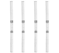 Alipis 4pcs Nail Art Pens Double Ended Nail Art Outline Pens White for UV Gel Polish Painting Women Studio and Mobile Services