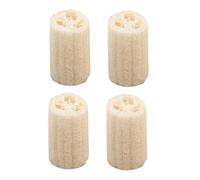 Alipis 4pcs Natural Loofah Body Washing Scrubbing Brush for Shower and Bath Exfoliating Back Loofah Wipe with Rich Organic Sponge for Men and Women Bathroom Cleaning