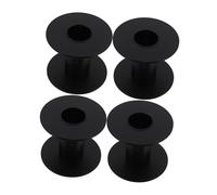 Alipis 4Pcs Plastic Multi-Use Cable Spools with Robust Construction and Compact Cylindrical Design for Organizing Soldering Wire and Fishing Lines in Workshop and Laboratory