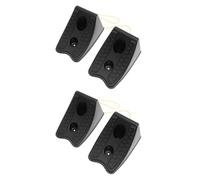 Alipis 4pcs Plastic Wheel Chocks with Oil-resistant Traction Pad and Handle Anti-slip Car Wheel Stopper Blocks for Vehicles Rvs Caravans and Motorhomes Material Safety Ramps