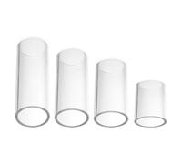 Alipis 4pcs Professional Guitar Slide Bar Finger Cover Glass Portable Guitar Slides Playing Accessories Excellent Intonation Not Hurt Your Finger Gift for Those Who Love Playing