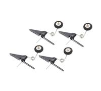 Alipis 4pcs Rc Airplane Undercarriage Gear Replacement Lightweight Tail Wheel for Outdoor Flight Protection Compatible Below Model Aircraft