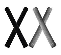 Alipis 4pcs Refrigerator Door Handle Covers, Universal Soft Kitchen Appliance Protective Covers, Fridge and Freezer Handle Protectors in Black and Grey for Home Use