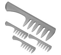 Alipis 4pcs Retro Pomade Wide Tooth Comb for Wet Styling Vintage Barbershop Hair Styling Tool for Men's Haircut Grooming for Slick Back and Quiff Hairstyles