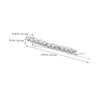 Alipis 4pcs Rhinestone Hair Bobby Pins Crystal Metal Barrettes Sparkling Silver Rose Gold Hair Clips for Women Bridal Wedding Accessories Glamorous Jewelry