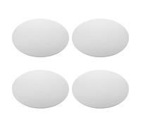Alipis 4pcs Round Stretched Canvases for Painting, White Circular Canvas Boards Made of Canvas Material, Suitable for Artistic Practice and Learning, Versatile for Oil and Acrylic