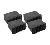 Alipis 4pcs Rubber Ladder Feet Covers for Step Ladder Legs Anti-skid and Quick Installation Feet Replacement Caps Sturdy Black Rubber Bumpers for Indoor and Professional Use