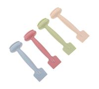 Alipis 4pcs Silicone Face Mask Applicator Brush Double-headed Manual Facial Scrubber for Deep Gentle Exfoliating Skin-friendly Skincare Tool with Portable Integrated Handle