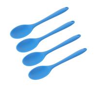 Alipis 4Pcs Silicone Stirring Spoons Multipurpose Cooking Utensils Heat Resistant Kitchen Supplies with Ergonomic Handles for Salad Mixing and Nonstick Cookware