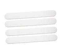 Alipis 4pcs Stainless Steel Bracelet Inner Cores DIY Blank for Jewelry Making Curved Bracelet Blanks for Leather Wristbands and Custom Engraving