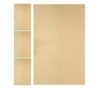 Alipis 4pcs Sublimation Blank Aluminum Sheets for Heat Transfer with Exceptional Toughness and High Definition Imaging, Golden Metal Signs for Commercial Spaces and Advertising Projects,