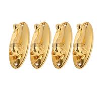 Alipis 4pcs Swan Shaped Curtain Holdbacks Tie Backs in Golden Zinc Alloy, Wall Mounted Decorative Hooks for Curtains with Versatile Usage and Wear Resistance, for Living Rooms