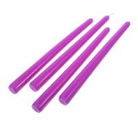 Alipis 4pcs Tall Tapered Dinner Candles Black Unscented Paraffin Candles Cotton Wick for Table Party Lighting