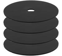 Alipis 4pcs Toilet Brush Cover Accessories, Odor Blocking Splash Proof Lid, Easy to Install and Replace, Pp Material, Fits Most Toilet Brushes, Keeps Bathroom Fresh