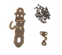 Alipis 4Pcs Vintage Notebook Lock Iron Hasps Retro Latch Buckle for Diary Journal Notebook Writing Notepad Accessories