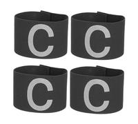 Alipis 4Pcs Wear-resistant Football Captain Armbands Lightweight Convenient Soccer Accessory Bands Comfortable Breathable Fit for Youth and Adult Team Leaders