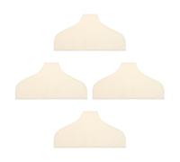 Alipis 4pcs Wooden Hanger Covers: Clothes Hanger Pads - Garment Shoulder Protection Cloth Cover For Skirt Pants Suits And Garments Sweater 16.31" X 8.33"