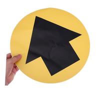 Alipis 5 Sheets Directional Floor Decals Self Adhesive Arrow Safety Markers for Social Distancing and Evacuation Non Slip Stickers for Commercial Spaces Schools Supermarkets and Public