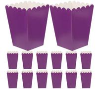 Alipis 50 Pcs Greaseproof Paper Popcorn Boxes 4.21 Inch Snack Containers for Party Wedding Candy Treat Packaging and Favour Bags