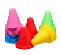 Alipis 50 Pcs Sports Training Cones for Soccer and Classroom Use Stable Non-tip Markers with Bright Design Safe Rounded Edges for Agility Drills and Practice