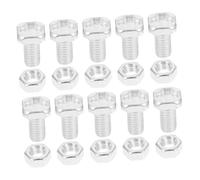Alipis 50 Sets Greenhouse Nuts Bolts Kit Square Head Bolts Hex Nuts Repair Replacement for Glass Panel Protection in Storms and Typhoon Weather