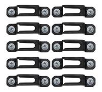 Alipis 50 Sets Invisible Cabinet Connectors Hidden Cupboard Screw Fasteners 2-in-1 Reinforced Manganese Steel Furniture Connectors for Cabinets and Wardrobes, Tool-Free Installation,