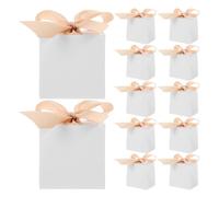 Alipis 50 Sets Mini Favor Boxes with Ribbon Elegant Small Treat Boxes for Weddings Birthdays Showers and Events for Souvenirs and