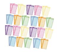 Alipis 50 Sheets Punch Budget Sheets with Candy Print Practical Budget Binder Inserts for Cash Envelope Organizing for Home Travel and Daily Expense Tracking